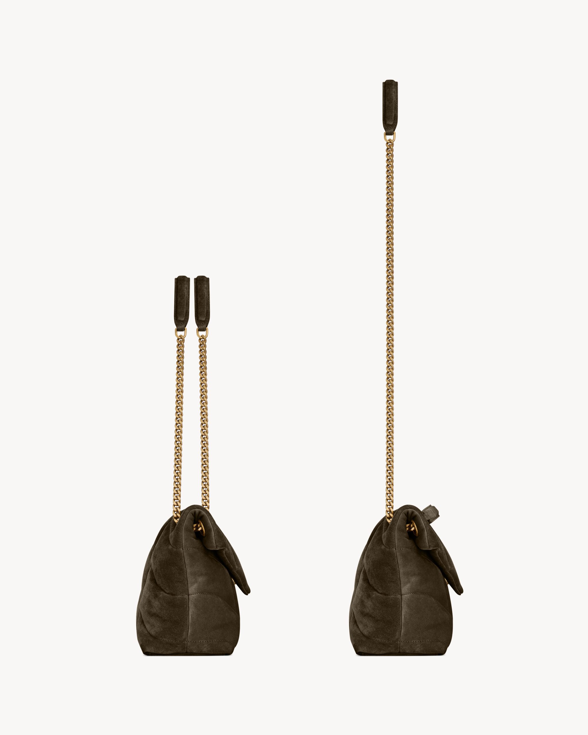 YSL PUFFER small in suede - Image 3